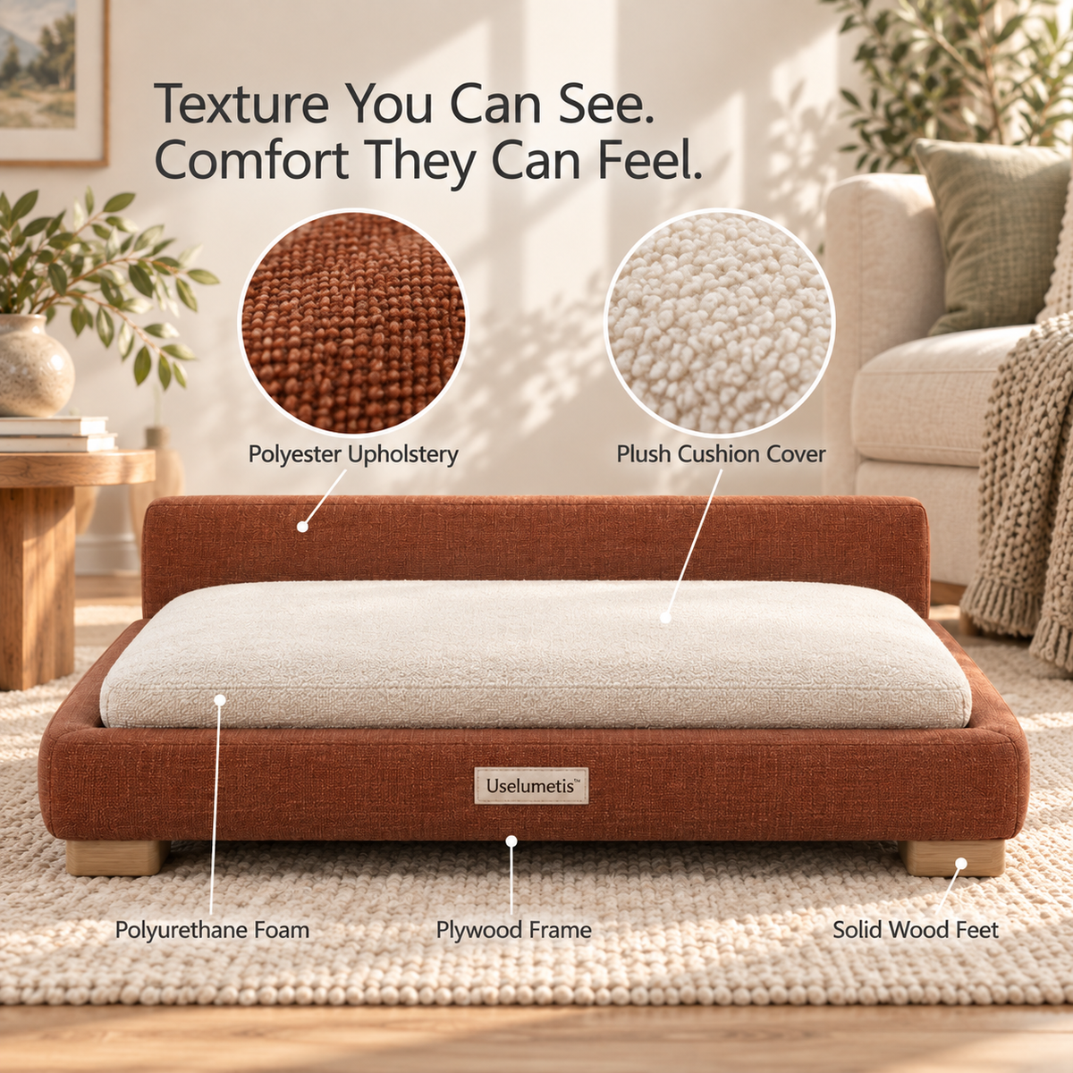 Uselumetis™ Low-Profile Pet Daybed