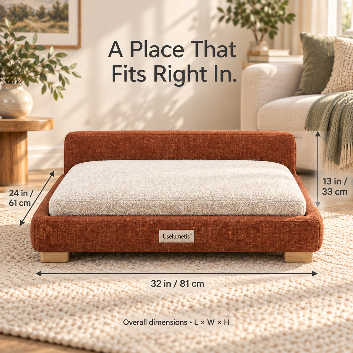 Uselumetis™ Low-Profile Pet Daybed