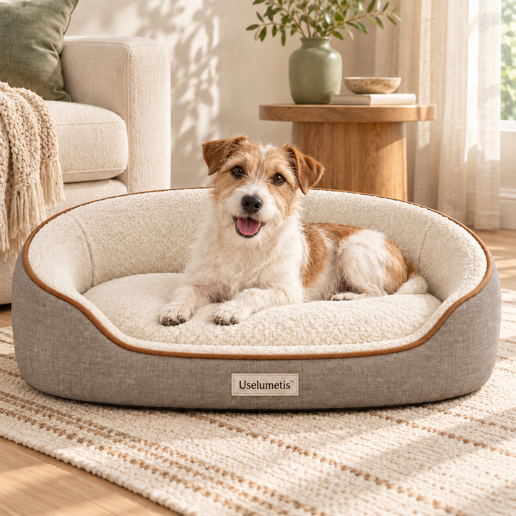 Uselumetis™ Oval Bolster Pet Bed