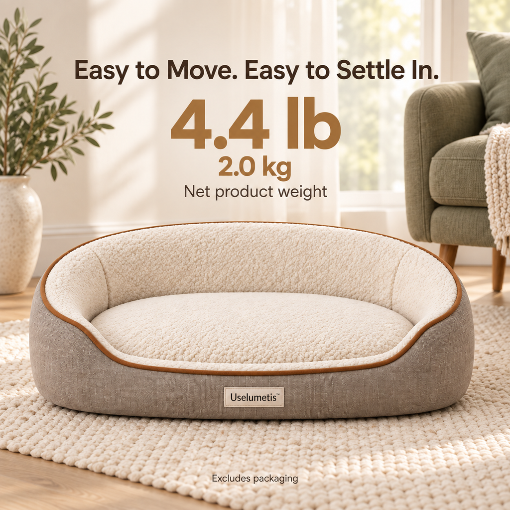 Uselumetis™ Oval Bolster Pet Bed