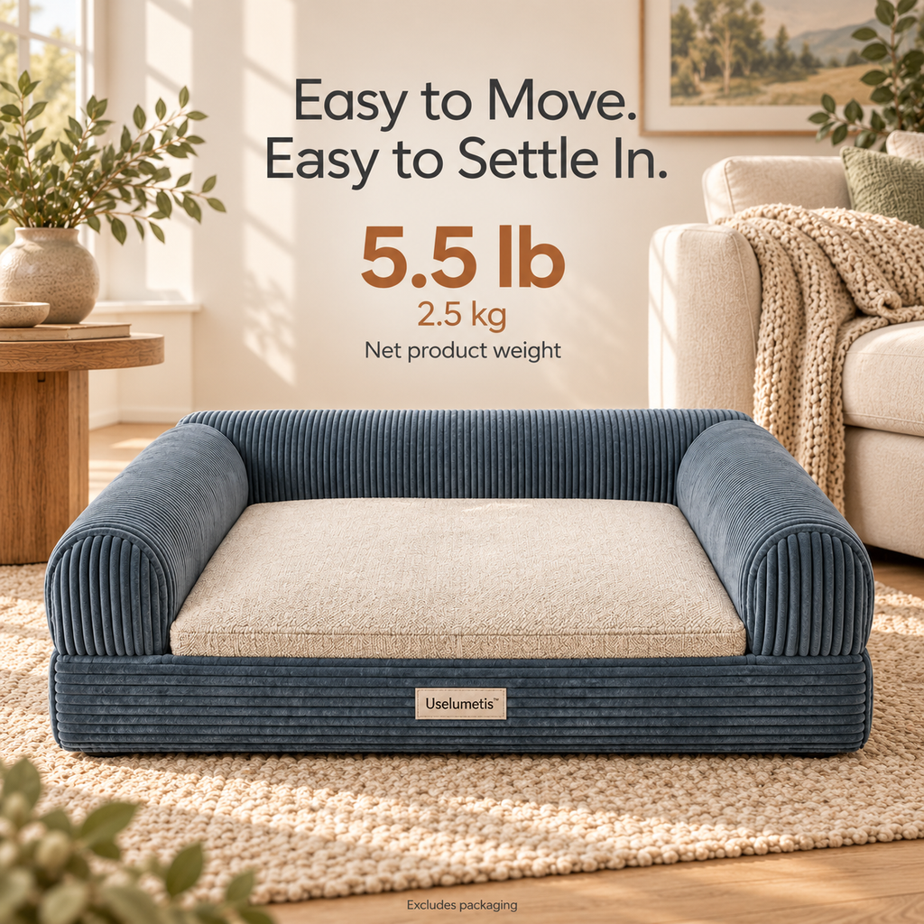 Uselumetis™ Corduroy Sofa Pet Bed