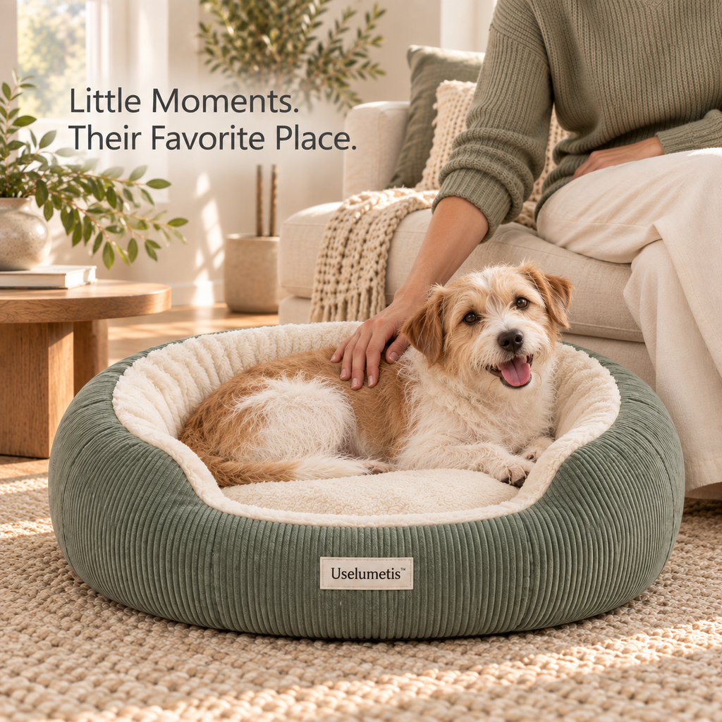 Uselumetis™ Round Nest Pet Bed