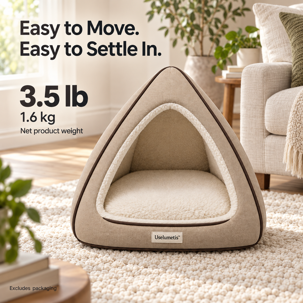 Uselumetis™ Cozy Tent Pet Bed