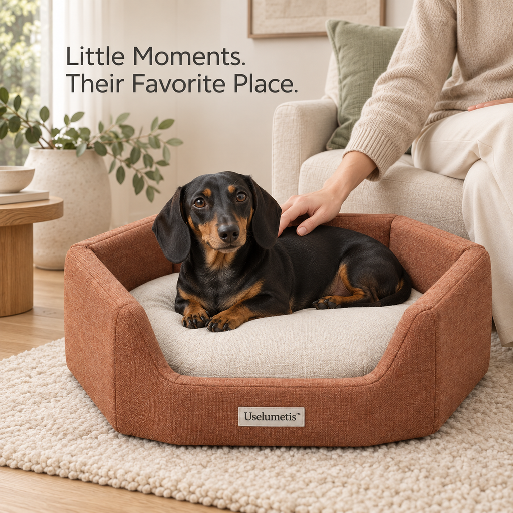 Uselumetis™ Hexagon Bolster Pet Bed