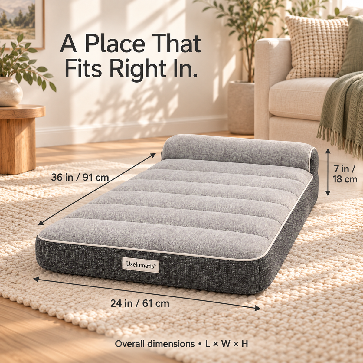 Uselumetis™ Headrest Lounger Pet Bed