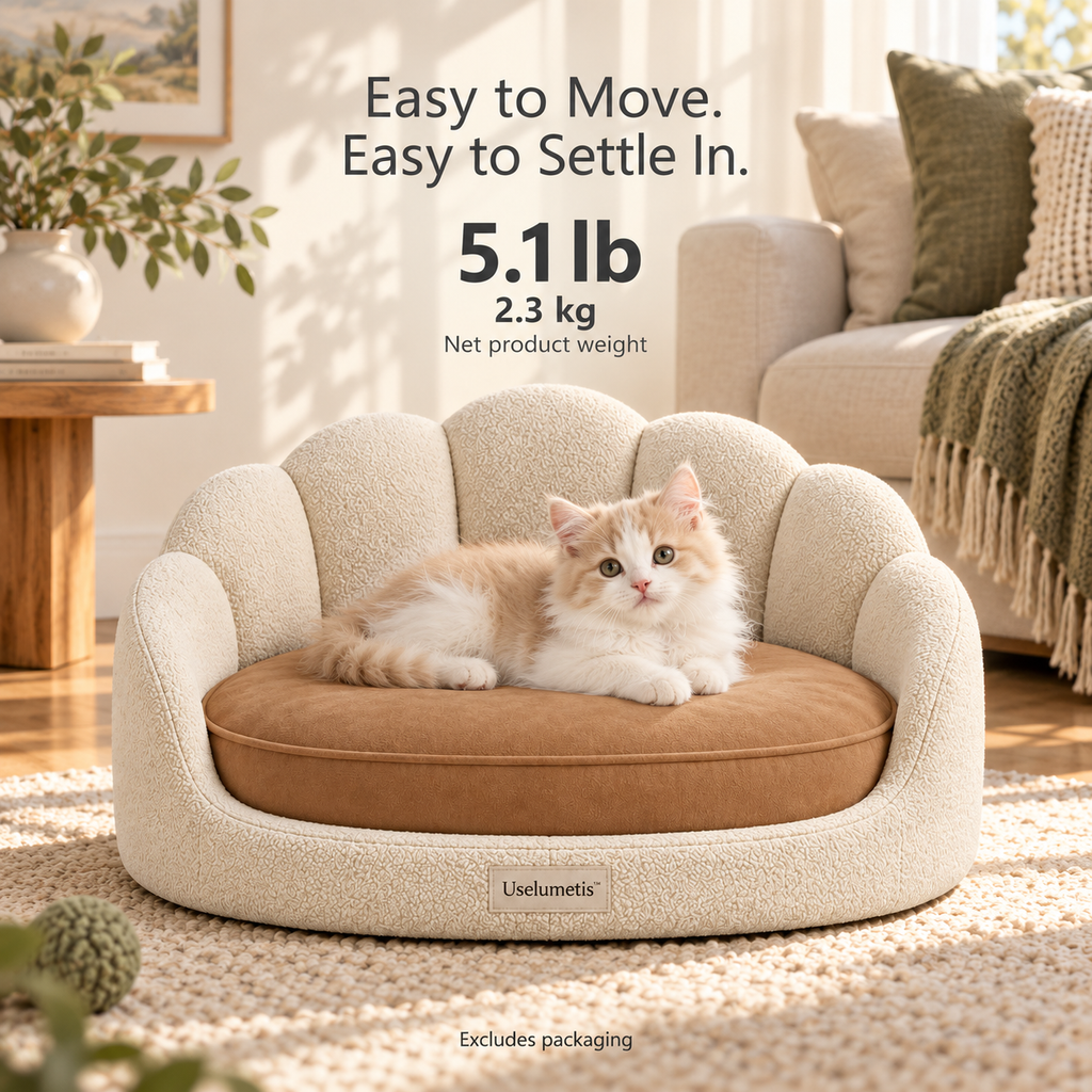 Uselumetis™ Scalloped Sofa Pet Bed