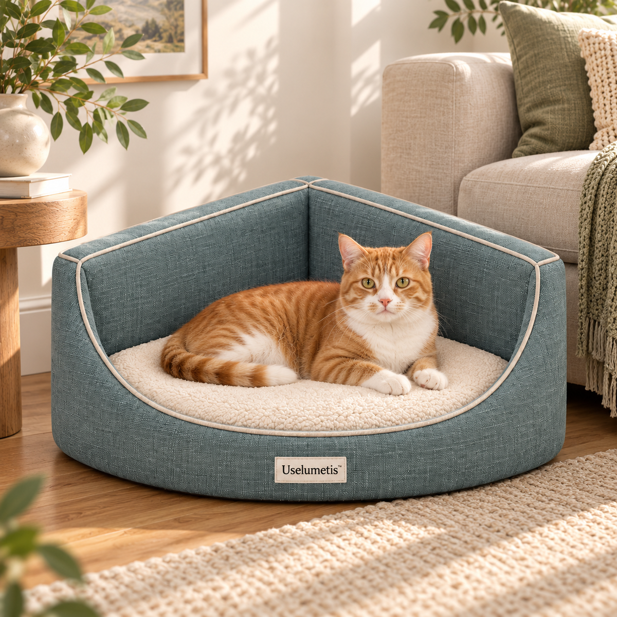 Uselumetis™ Corner Lounge Pet Bed