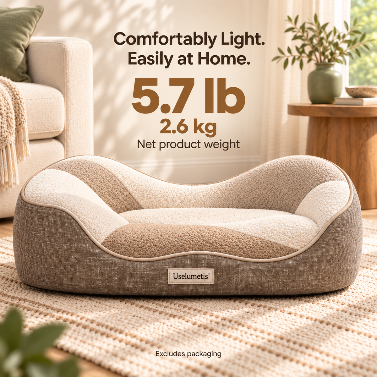 Uselumetis™ Wave Lounge Pet Bed