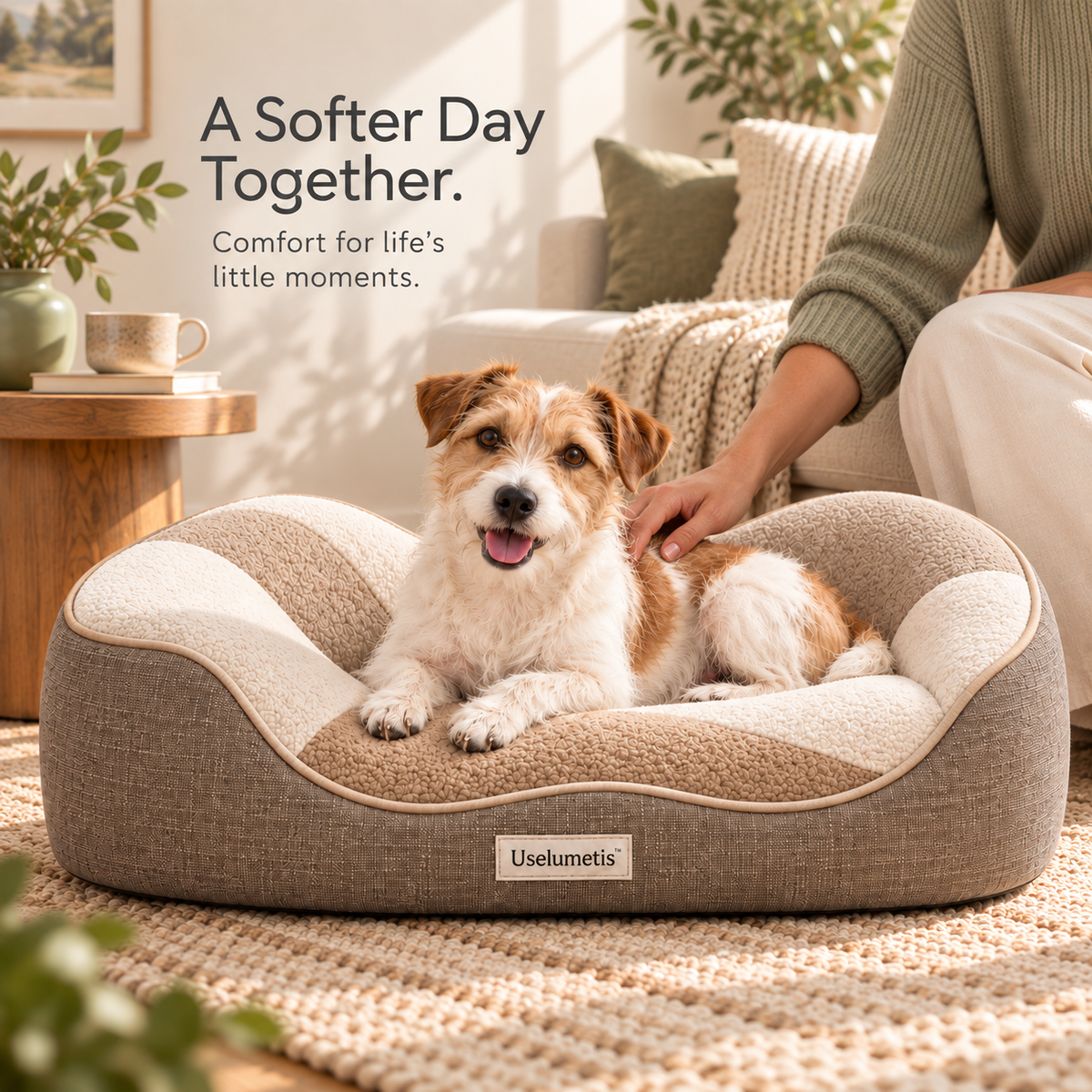 Uselumetis™ Wave Lounge Pet Bed