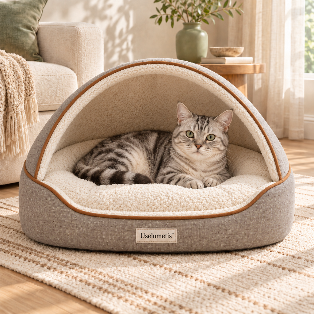 Uselumetis™ Open Canopy Pet Bed