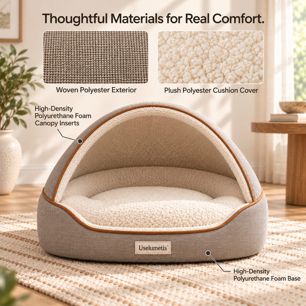 Uselumetis™ Open Canopy Pet Bed